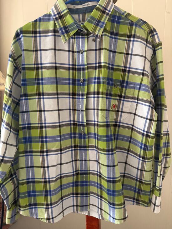 Wrangler Tops - Wrangler Twenty Plaid Buttondown  Size Large